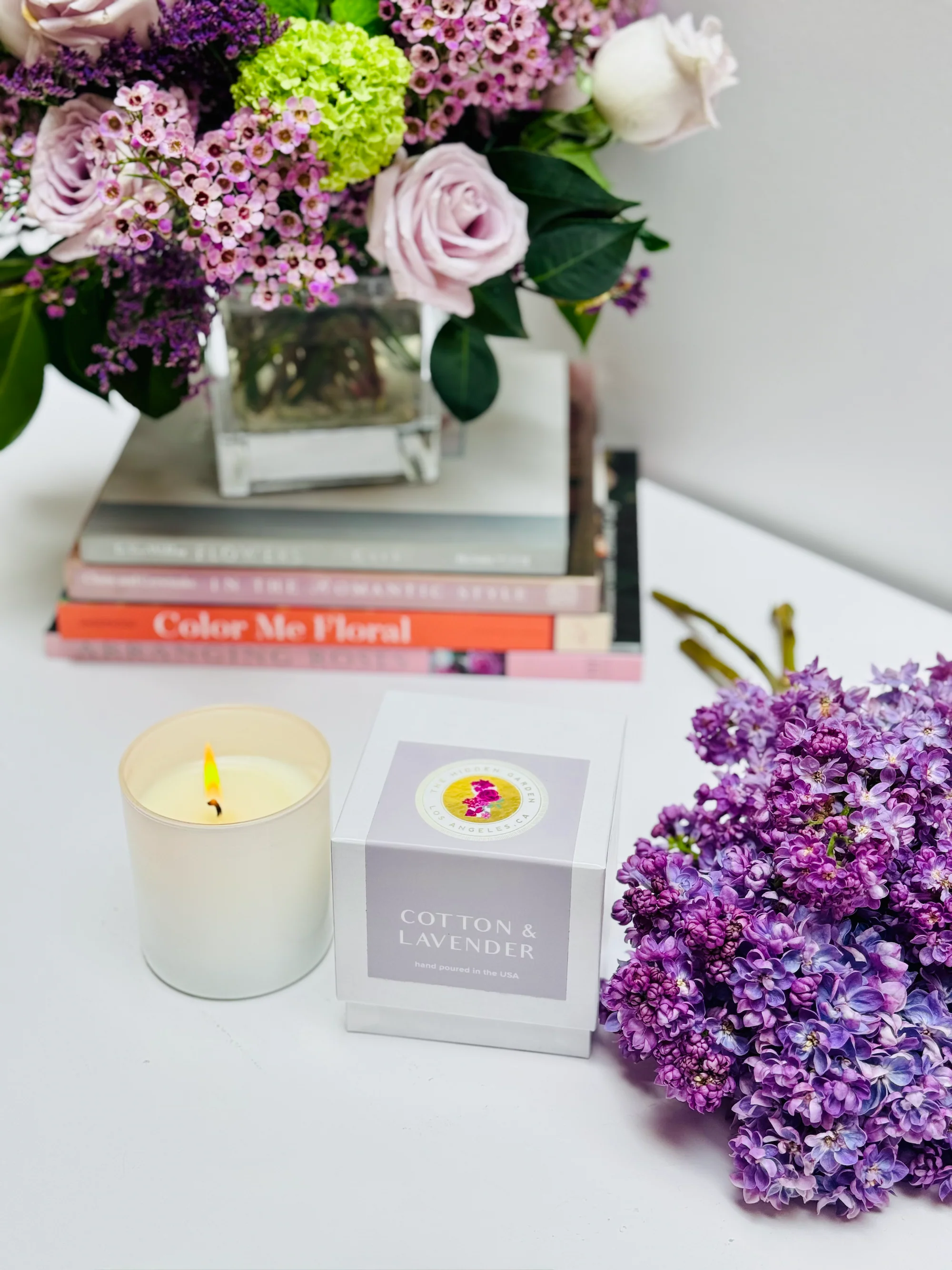 Cotton and Lavender Candle